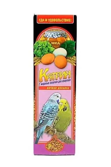 Палочки для волнистых попугаев Мед+Яйцо Катрин 2шт