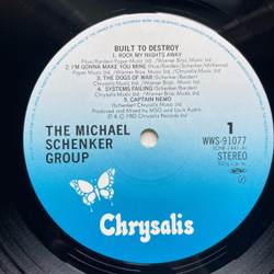 Винтажная виниловая пластинка LP The Michael Schenker Group Built To Destroy (Япония 1983) (Без Оби)
