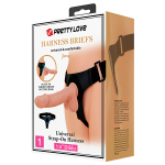 Женский телесный страпон 21,8см со стыковочной платформой Pretty Love Harness Briefs Jerry BW-022089NR