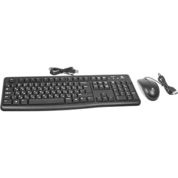920-002561 Logitech Клавиатура + мышь Desktop MK120 USB оригинальная заводская гравировка RU/LAT