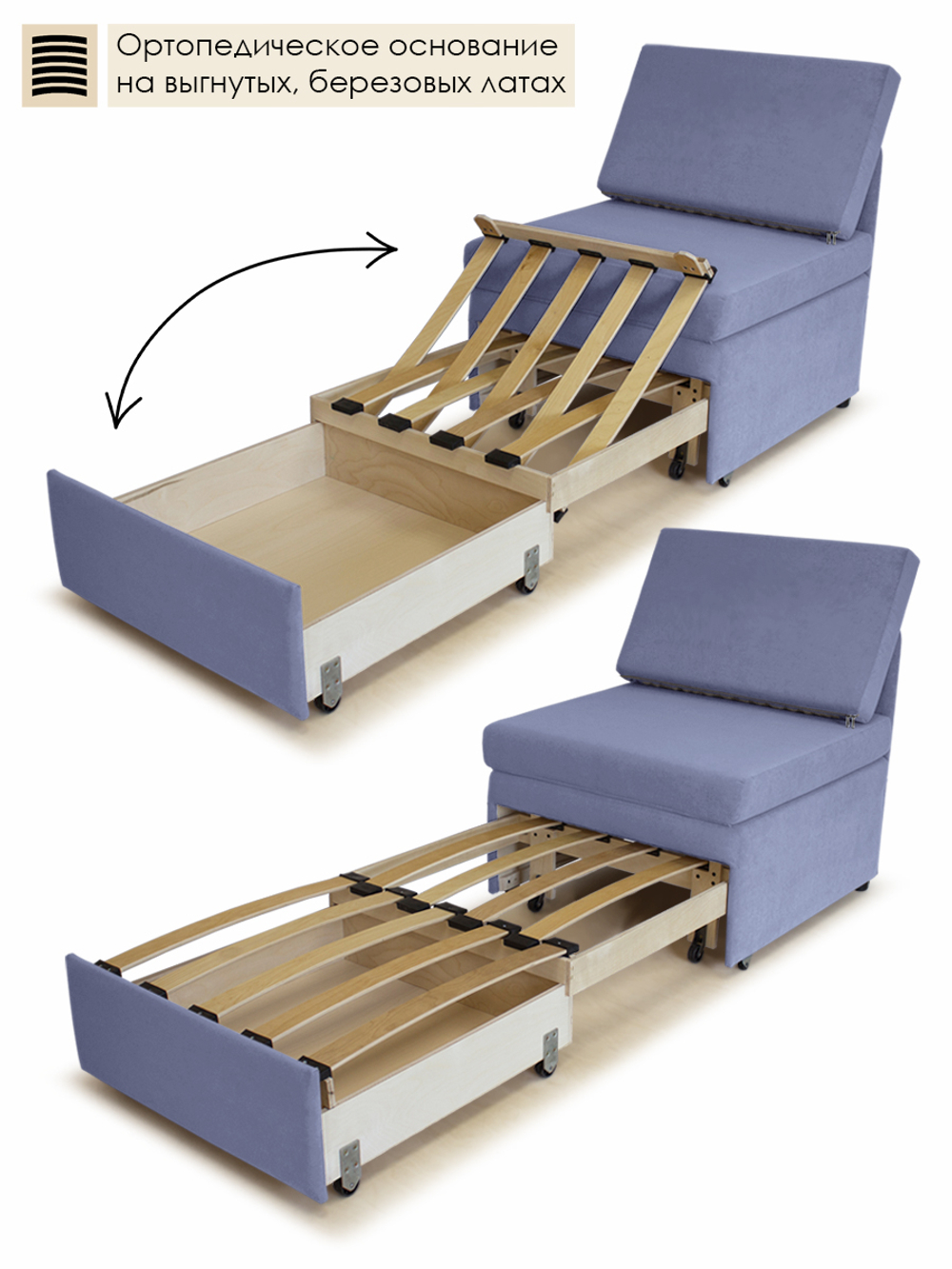 Кресло-кровать "Миник" 70 см