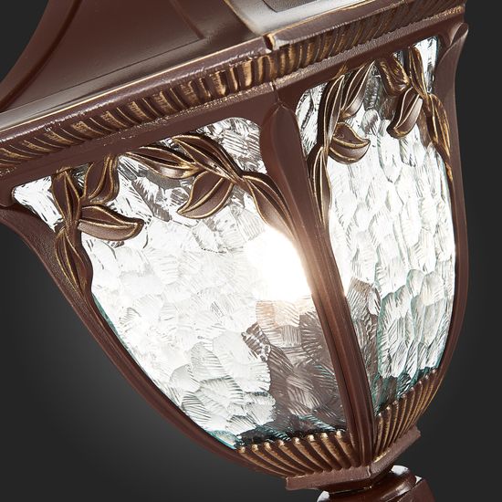 SL083.705.01 Светильник уличный наземный ST-Luce Кофейный/Кофейный, Прозрачный E27 1*60W CHIANI