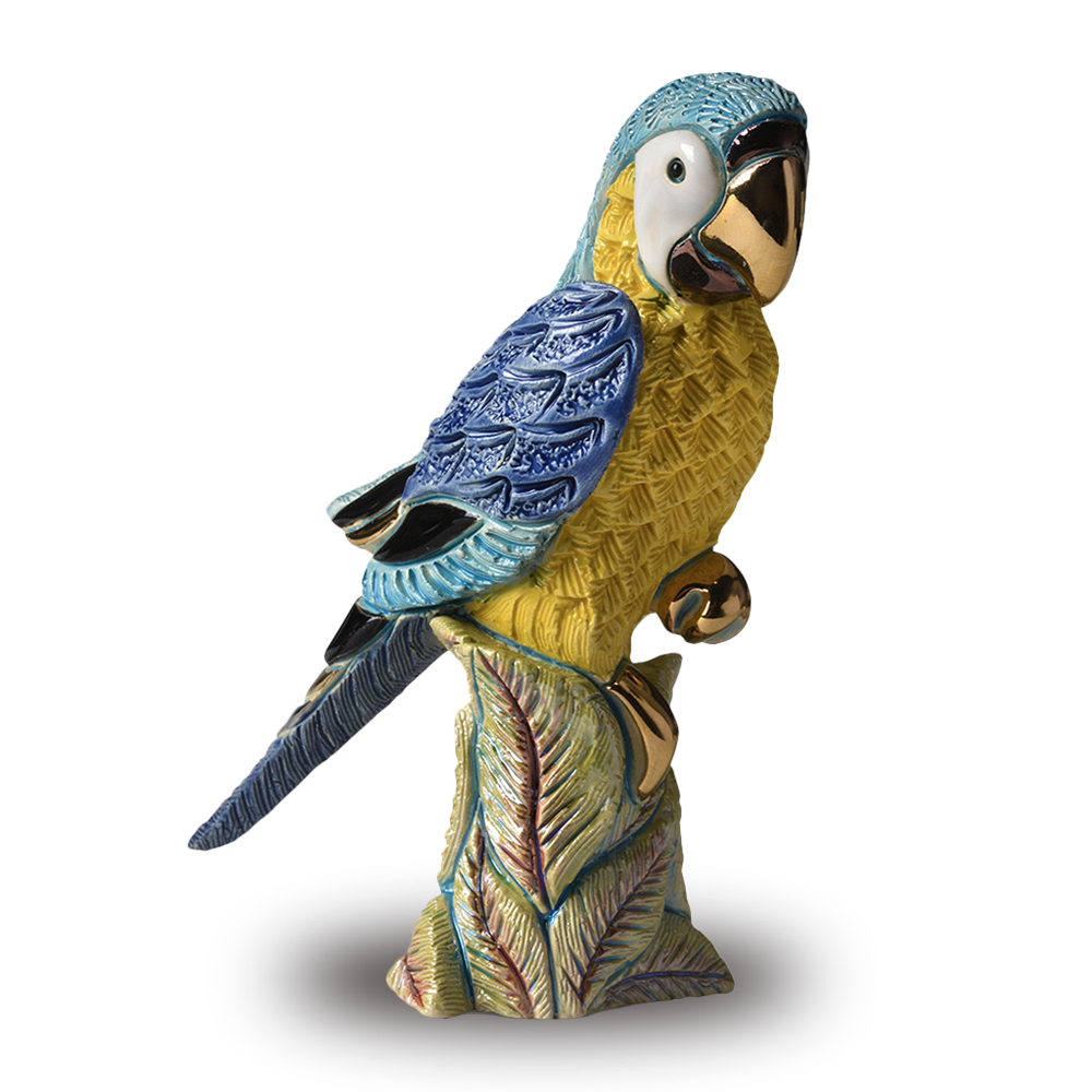 De Rosa Rinconada Статуэтка керамическая Голубой Попугай