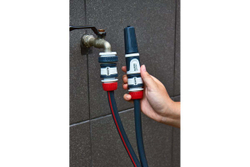 Комплект для полива Elitech HF 006 Garden 4 предмета: насадка д/шланга, 1/2"соед.,1/2"соед.с акваст 206030