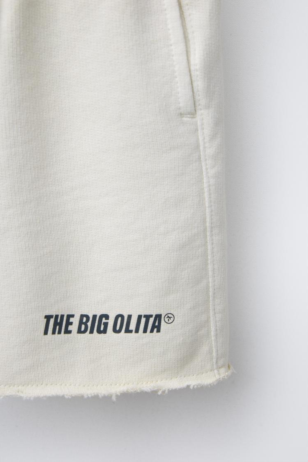 ZARA ШОРТЫ ИЗ МЯГКОЙ ТКАНИ С ЛОГОТИПОМ, ЭКРЮ