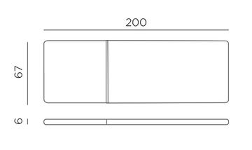 Матрас для шезлонг-лежака Plano