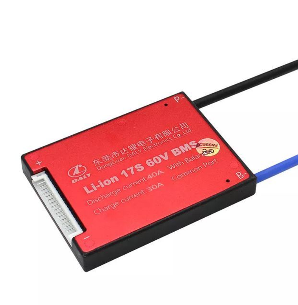 Плата контроля BMS Li-ion 17S 60V 40A