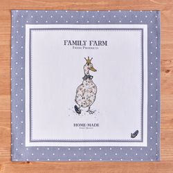 НАБОР САЛФЕТОК ИЗ 2-Х ШТ "FAMILY FARM" 40Х40СМ, ТВИЛ, ГРАФИТ