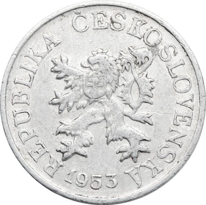 3 геллера 1953 Чехословакия VF-XF