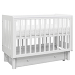 Кровать Antemi Mari 120х60 с ящиком Ник 14 б/б Белый + НиК 16 б Белый