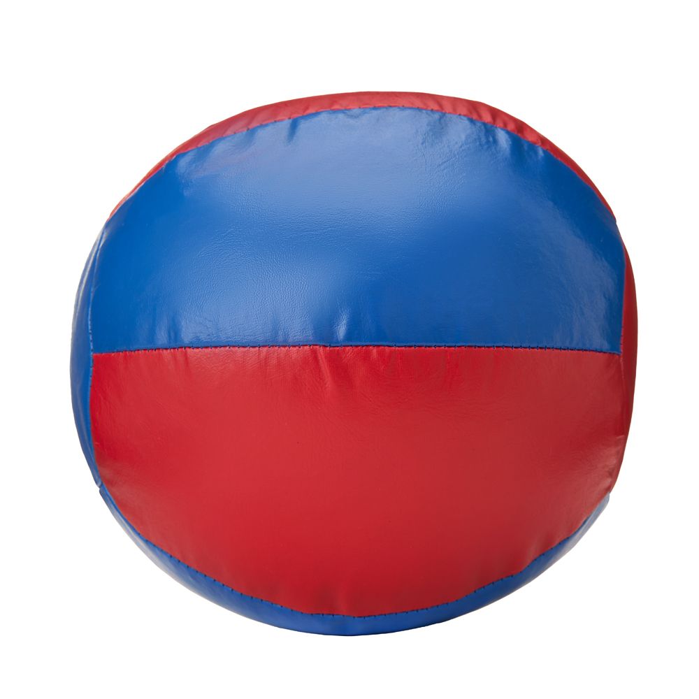 Медбол 3C145-K64, 3кг, иск.кожа, наполнитель резиновая крошка, диам. 21 см, маш сшивка, сине-красный
