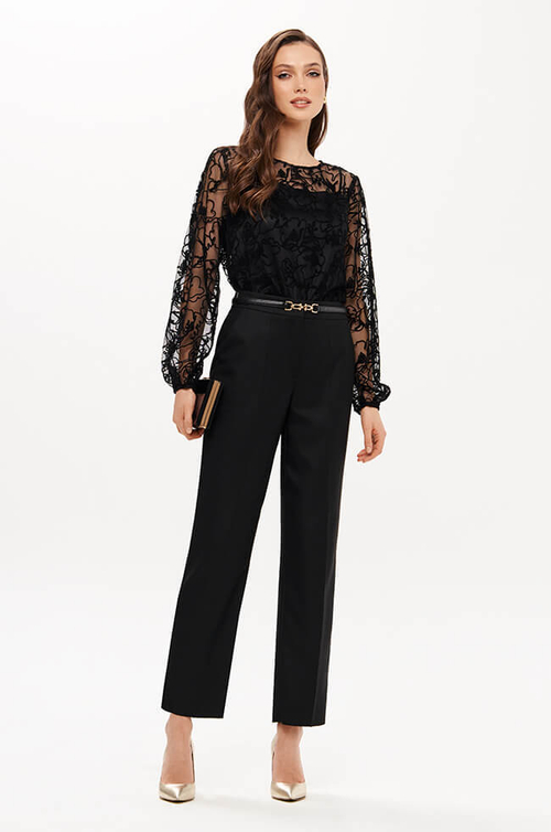 23418 Блузка женская (черный)