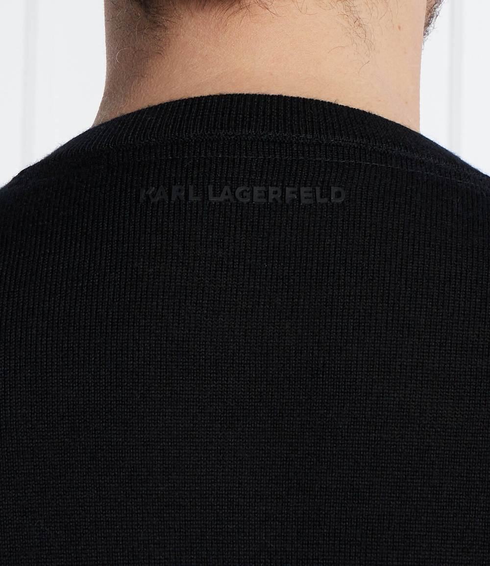 Хлопковый свитер Karl Lagerfeld - черный(655003 534399)