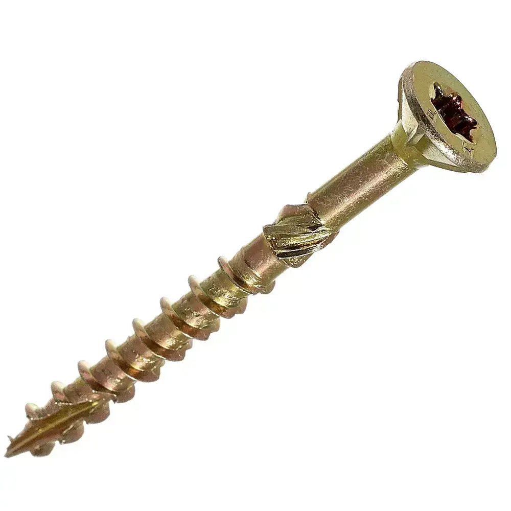 Саморезы Стройметиз конструкционные 5х50, сталь, покрытие - желтый цинк, 150 шт.