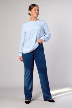 Блузка женская 2328ЮП, голубой #86Гол092328ЮП