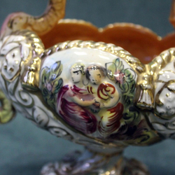 Винтаж: Ваза для фруктов Capodimonte