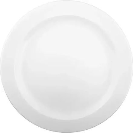 Блюдо «Белая» Принц фарфор D=305,H=34мм белый
