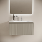 Тумба подвесная SANCOS Code 785х453х400, c одним ящиком оснащенным доводчиками, цвет серая платина , арт. CD80GP