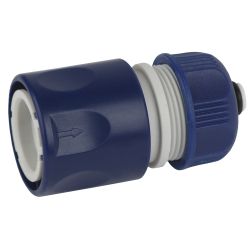 Коннектор GREEN APPLE GAES20-05 для шланга с аквастопом 1/2 12 мм | GREEN APPLE