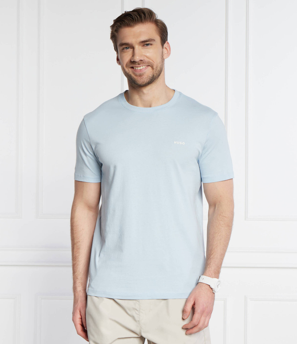 Футболка HUGO - голубой(50466158)