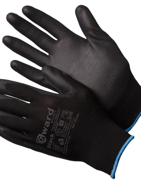 Перчатки Black нейлоновые с полиуретановым покрытием