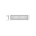 Нож твердосплавный для фрезы 50x12x1,7 Dimar WPW 3107350