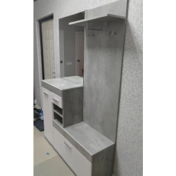 Прихожая Инстайл, бетон/белый