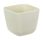 Кашпо ПИКАНТО квадратное 110мм*110мм 0,65 л с пристегнутым поддоном