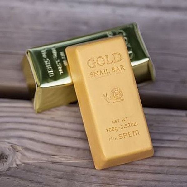 Золотое мыло для умывания the Saem Snail 100 Gold Snail Bar