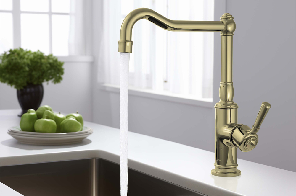 Смеситель для кухни AQUATEK, полир. золото AQ1580PG КЛАССИК