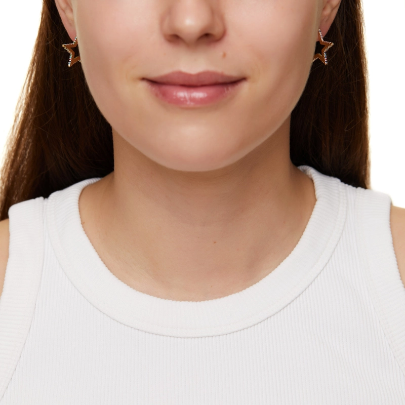 Серьги Разноцветные Звезды