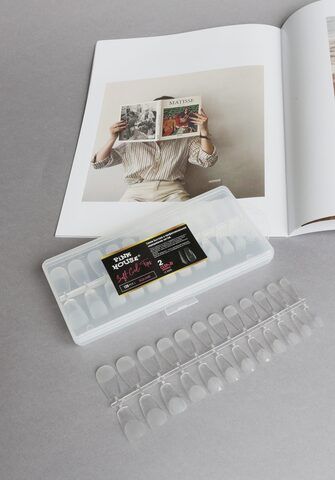 Pink House Типсы 02 гелевые с контактной зоной зауж. квадрат 120 шт