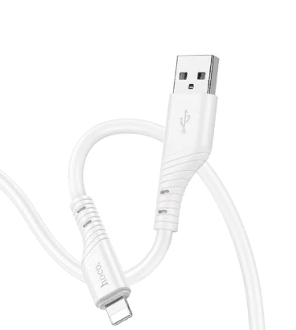 Кабель HOCO X97 USB-Lightning 2.4А 1м Silicone White