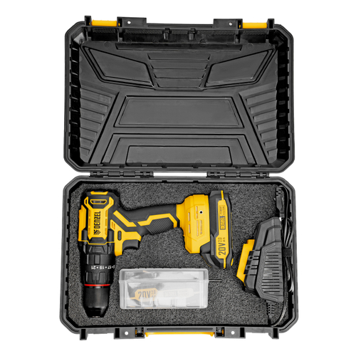 Дрель-шуруповерт аккумуляторная ударная бесщет. CIDH-BL-20, Li-Ion, 20 В// Denzel