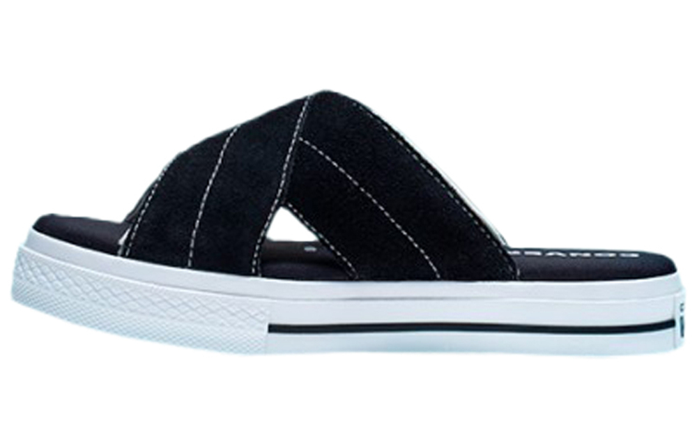 Converse One Star Slip Sandal trendy and comfortable rubber-soled non-slip one-word slippers women's black