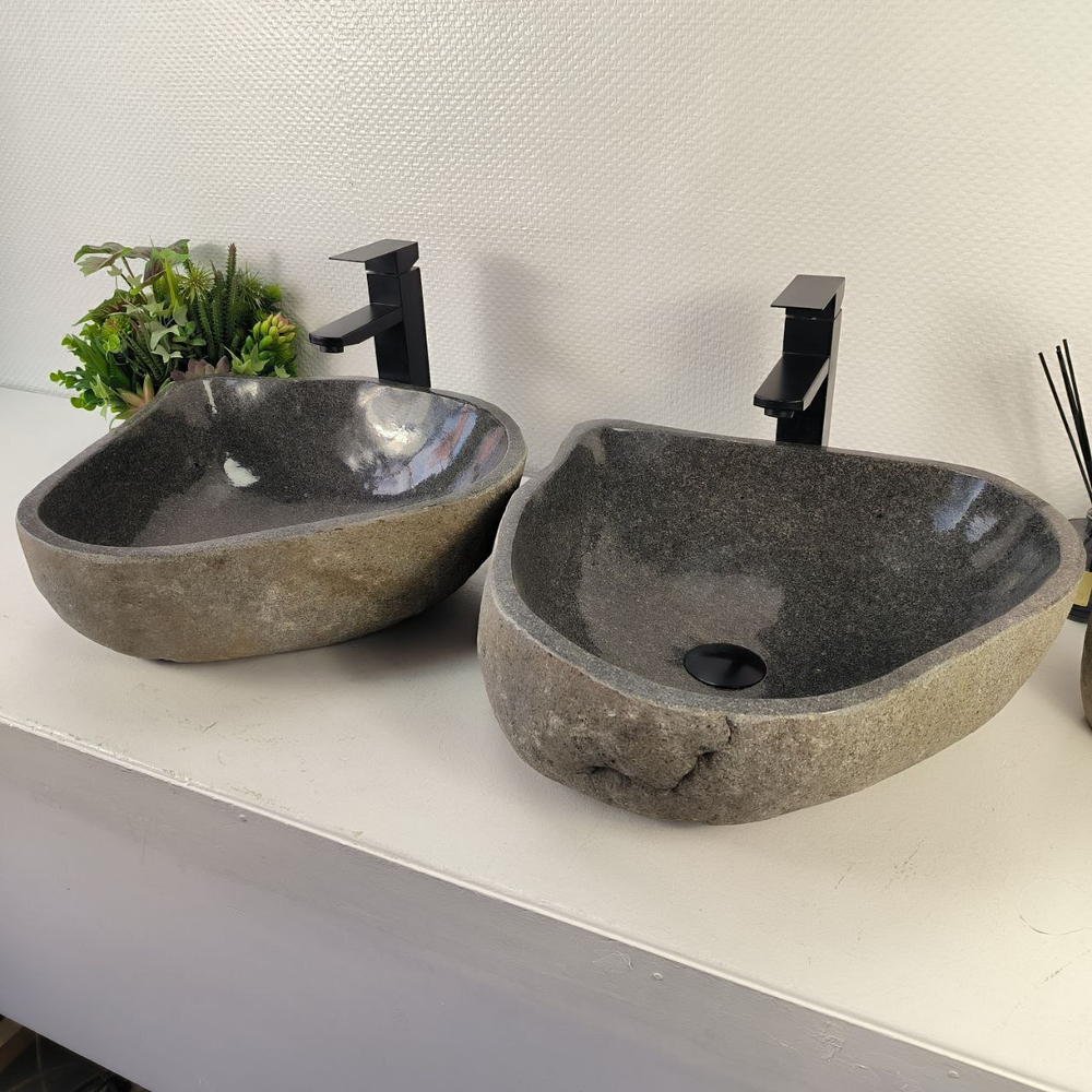 Раковина из речного камня ПАРА! RS-65495 47*43*15 0865