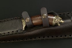 Набор шампуров "Звери Каменные" в чехле из натуральной кожи