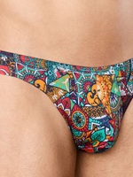 Мужские трусы-слипы с цветным принтом Doreanse Patchwork (Размер: M) (Цвет: разноцветный)