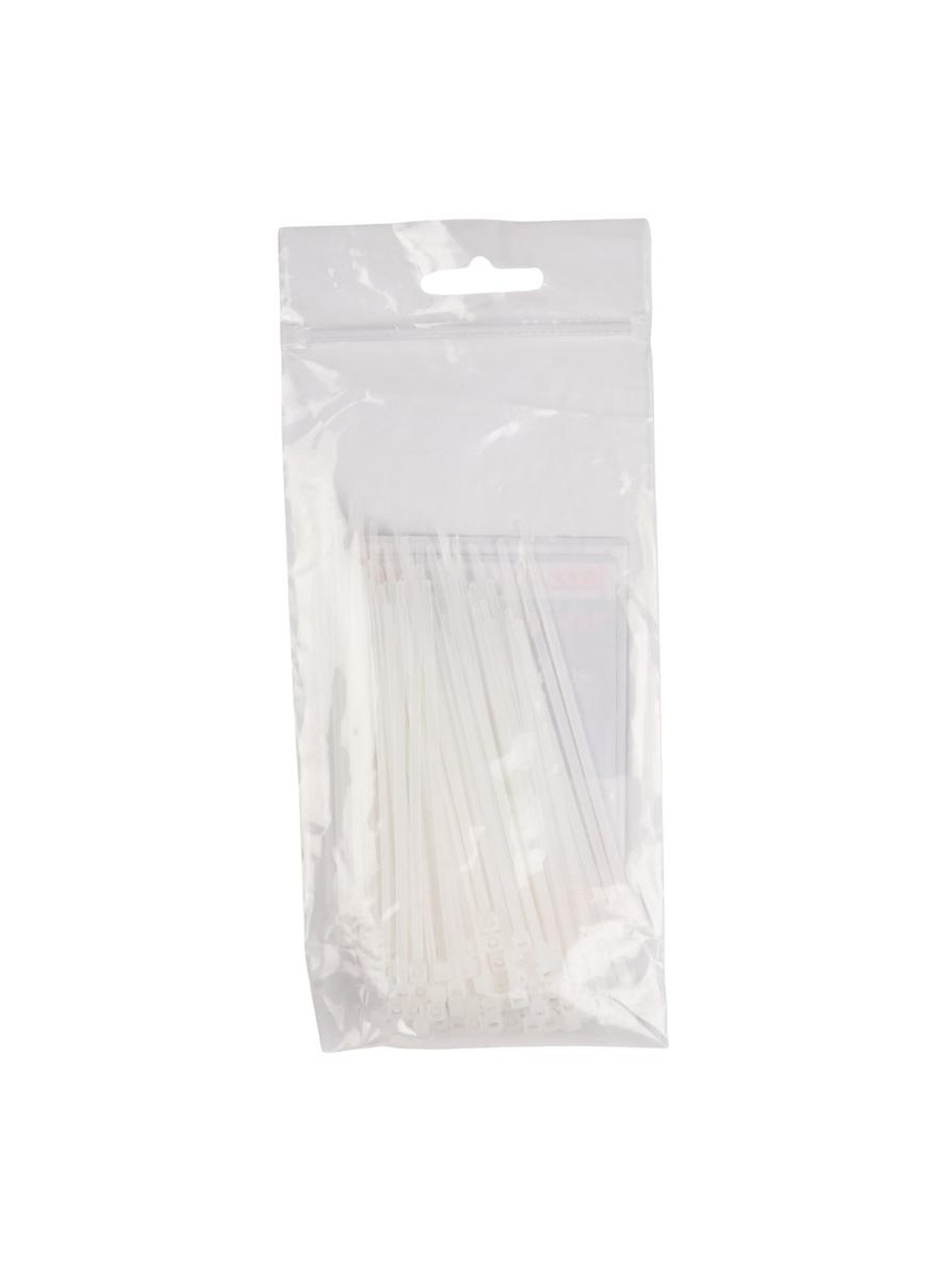 Хомут кабельный PCT 2.5х080-100WH 2.5х80 PA6.6 бел.(уп.100шт) JazzWay 5053670