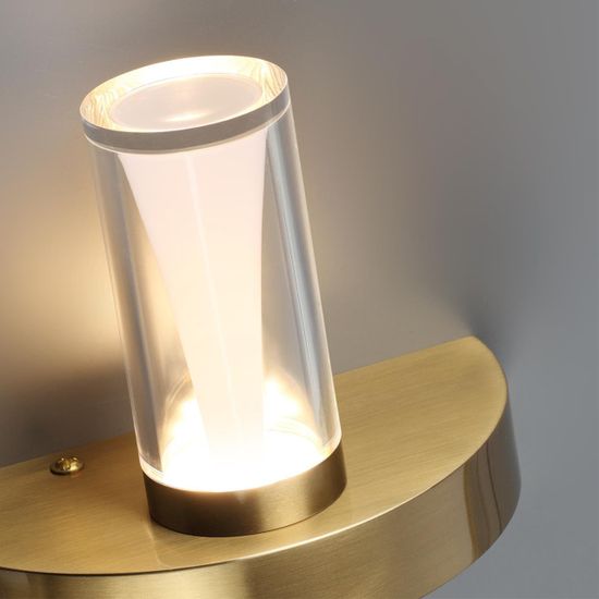 7144/5WL HIGHTECH ODL26 Настенный светильник  античная бронза/акрилл/металл IP20 LED 5W 402Лм 3000K 180° 220V DEFANCE