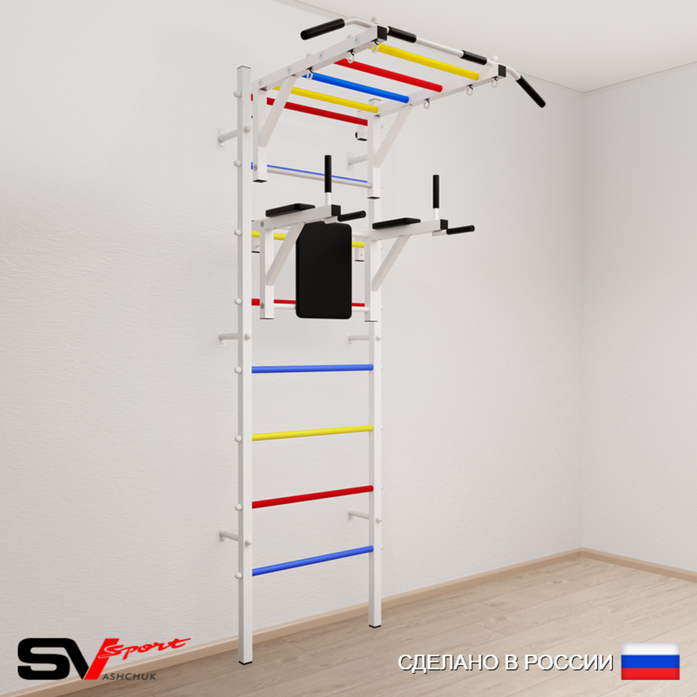 Шведская стенка Sv Sport усиленная 622 (Турник рукоход/Брусья)