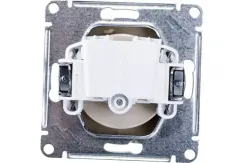 Розетка Systeme Electric ATLASDESIGN без заземления алюминий 38193