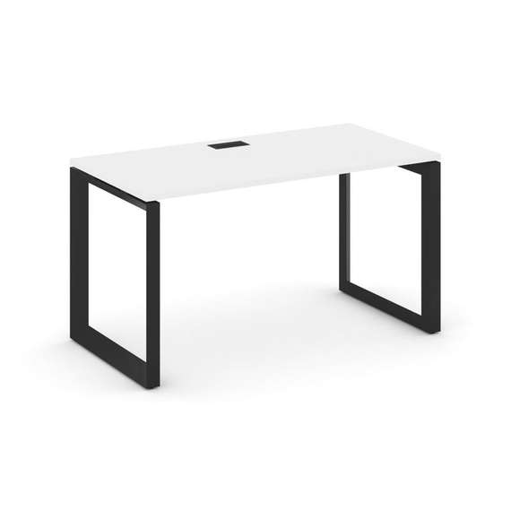Style Project Стол письменный SN-59O.SP-005 Белый/Металл Черный/Черный Заглушка 1780*600*750
