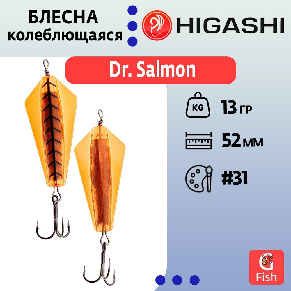 Блесна колеблющаяся Dr. Salmon 26g #21