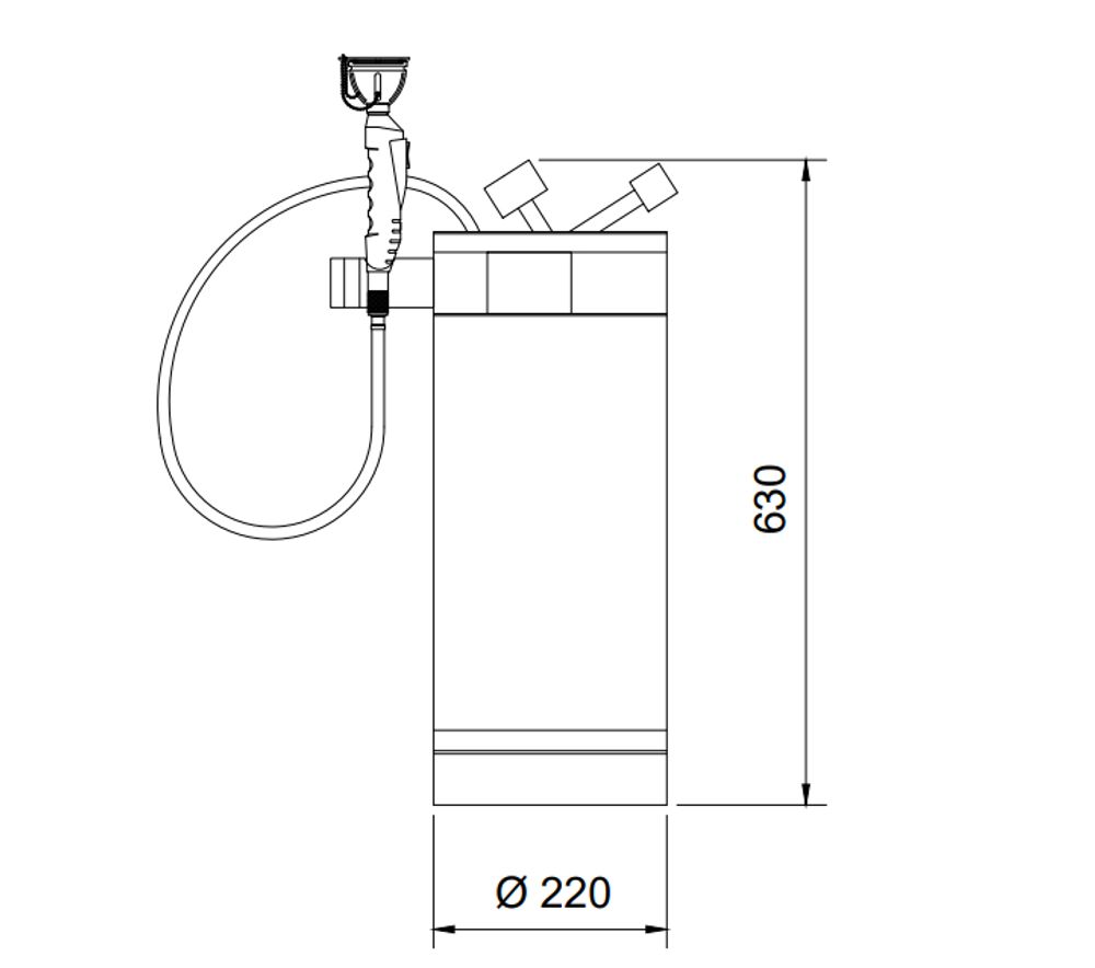 Аварийный портативный фонтан 18 л. нерж. сталь BOCCHISF SC391 зеленый