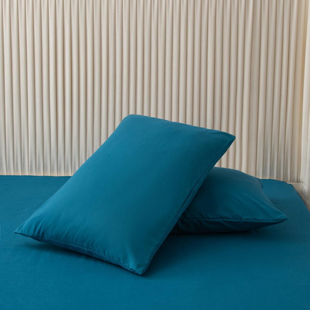 КПБ Однотонный Сатин CS039, Евро, 4 наволочки