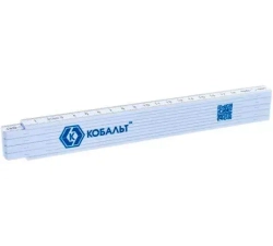 Линейка КОБАЛЬТ 2000 x 16 x 3,0 мм, складная, пластиковая, блистер