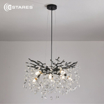 Люстра ROXANA 55 E14х8 R-600x1200-BLACK/CRYSTAL-220-IP20