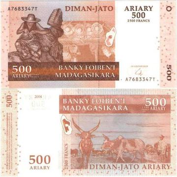 500 ариари 2004 Мадагаскар