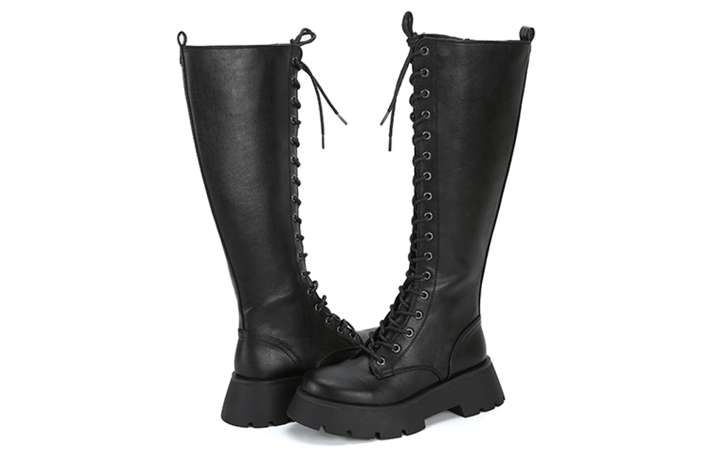 SAM EDELMAN By Circus Lilah PU Knight High Boots Women"s Black